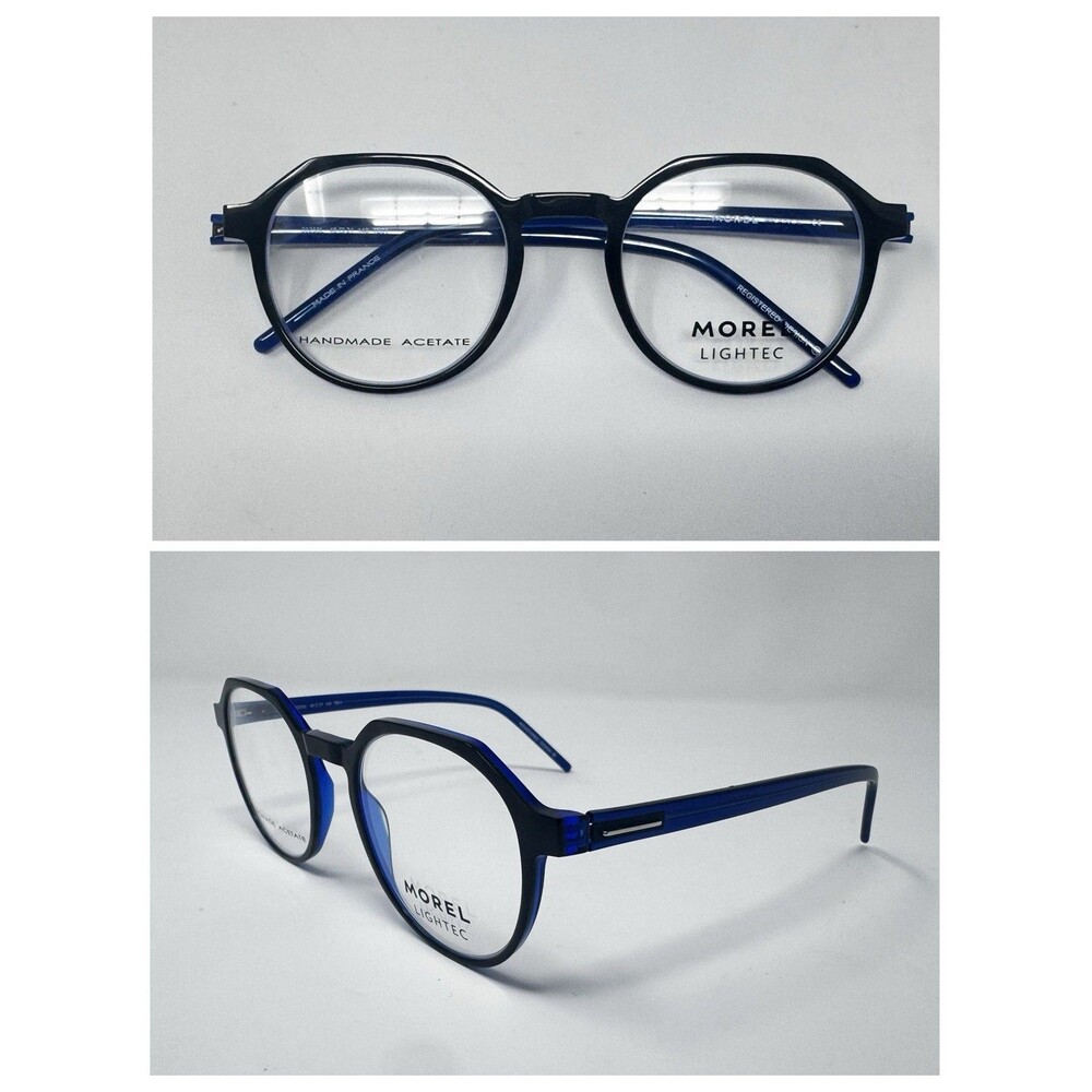 Morel Lightec 30255L 48-21-140 Eyeglass Frames Blue France